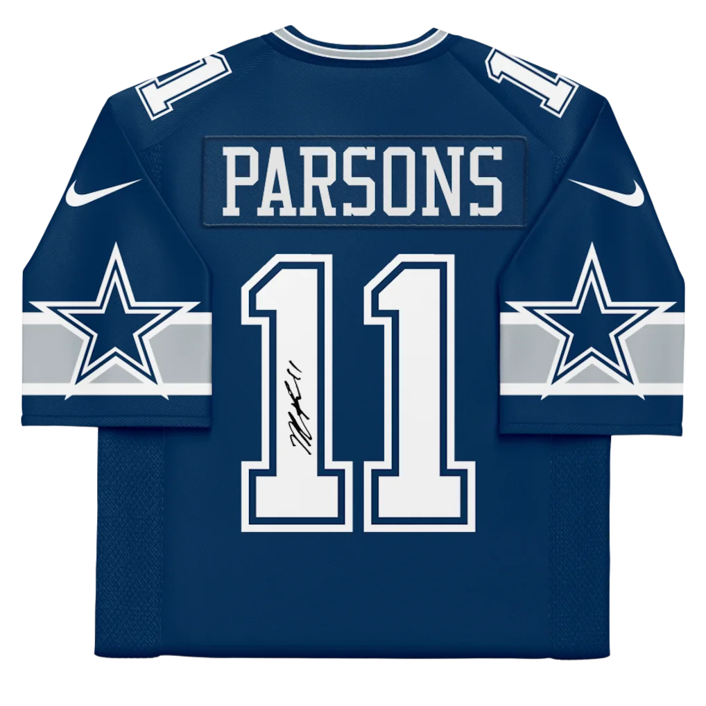 Dallas Cowboys Football Jersey Number 11 Parsons Signature Clipart Design