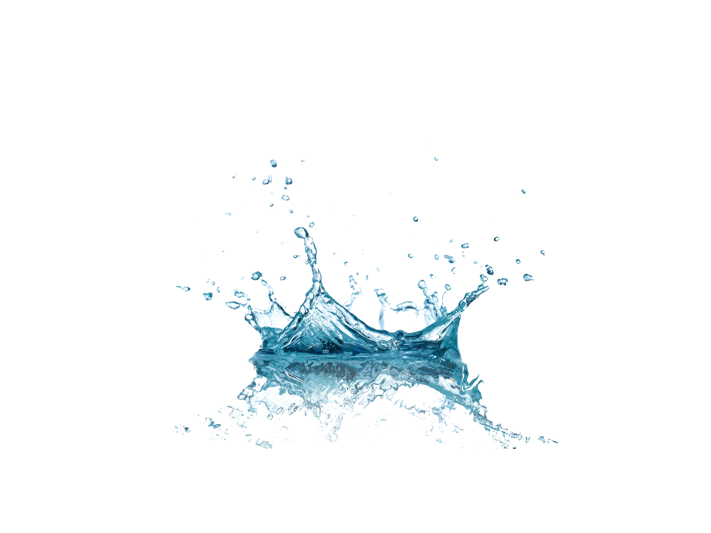 Dynamic Azure Water Splash Clipart: Crystalline Liquid Motion Captured