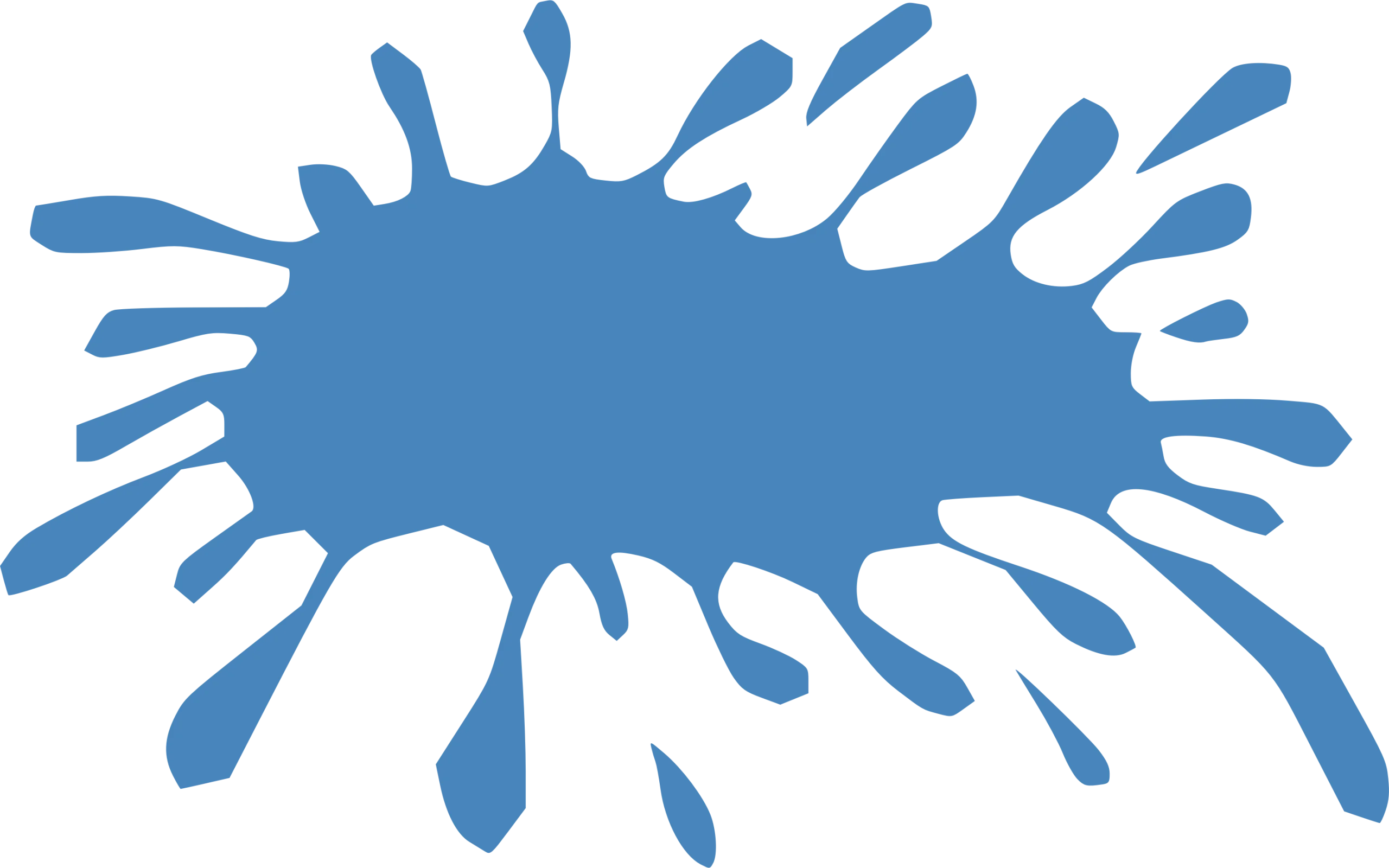 Dynamic Blue Ocean Water Splash Clipart Vector Graphic Design Element