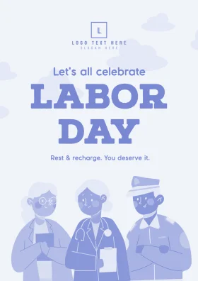 Labor Day Celebration Clipart: Honoring Workers with Stylish Silhouettes