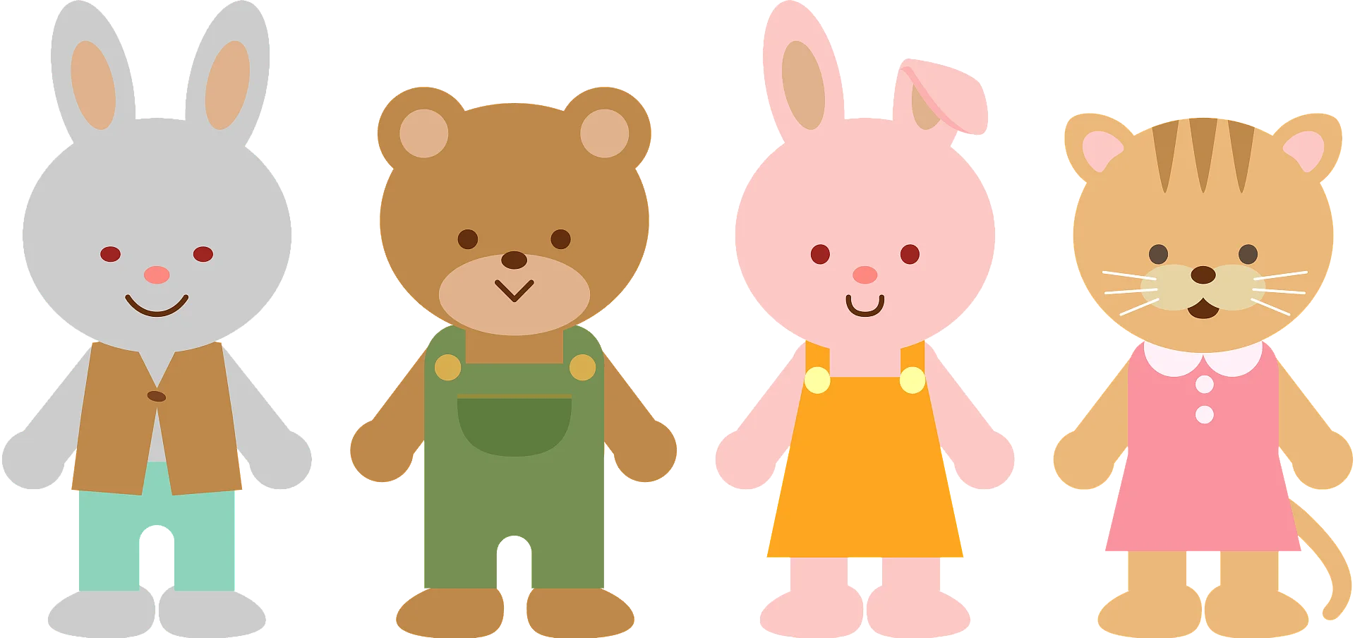Adorable Forest Friends Cartoon Animal Characters Clipart Collection