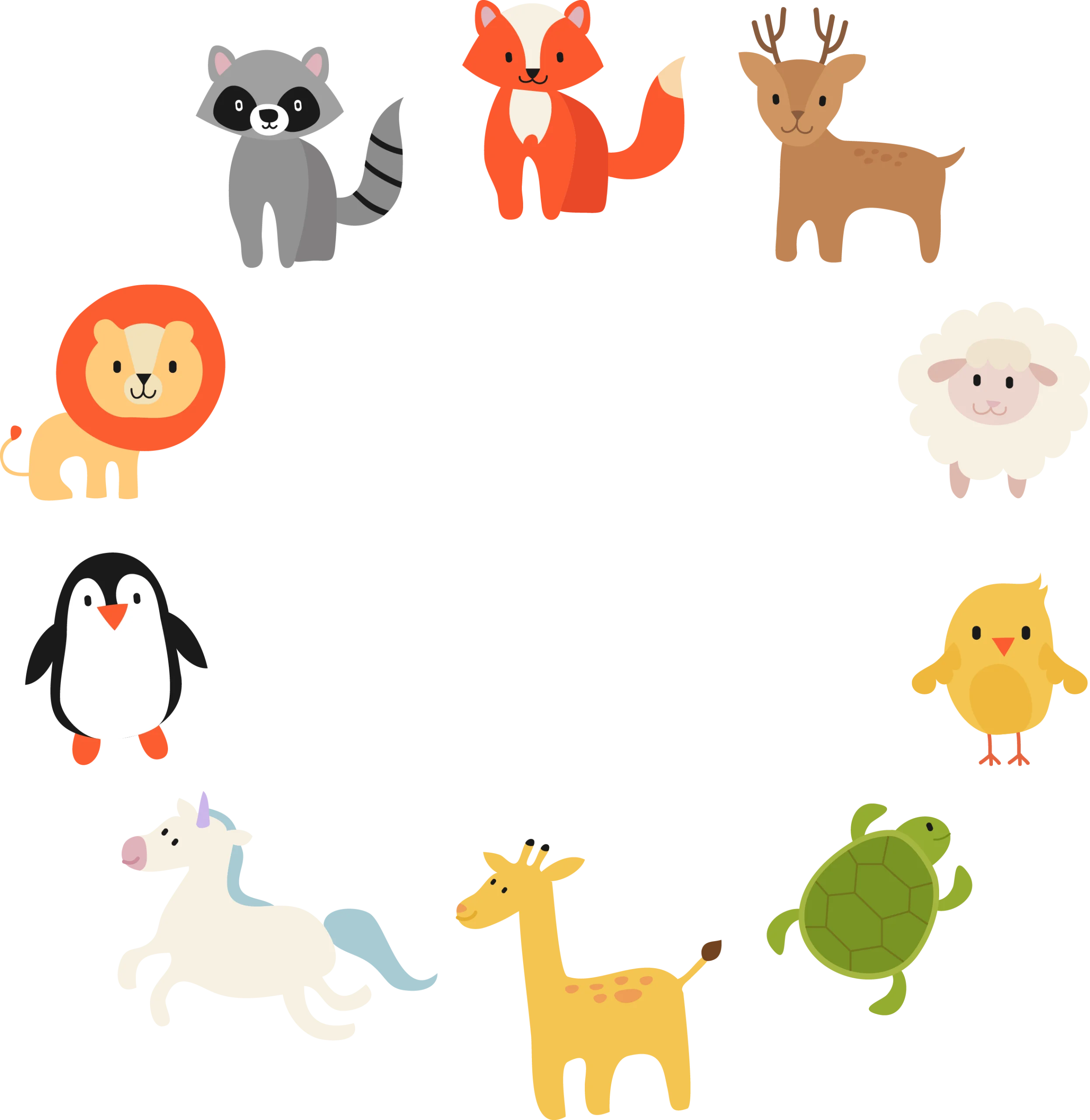 Adorable Woodland and Wildlife Creature Clipart Collection for Kids