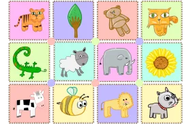 Playful Childhood Memories Cute Animal Clipart Collection for Kids
