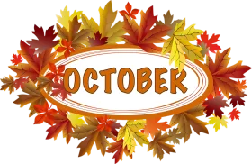 Enchanting Autumn Leaves October Clipart: A Seasonal Celebration of Fall Colors