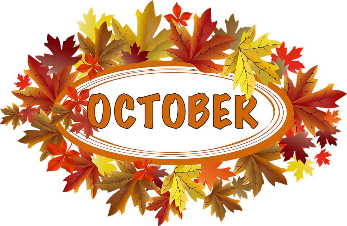 Enchanting Autumn Leaves October Clipart: A Seasonal Celebration of Fall Colors