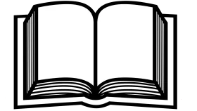 Classic Open Book Clipart: Symbolic Representation of Knowledge and Learning