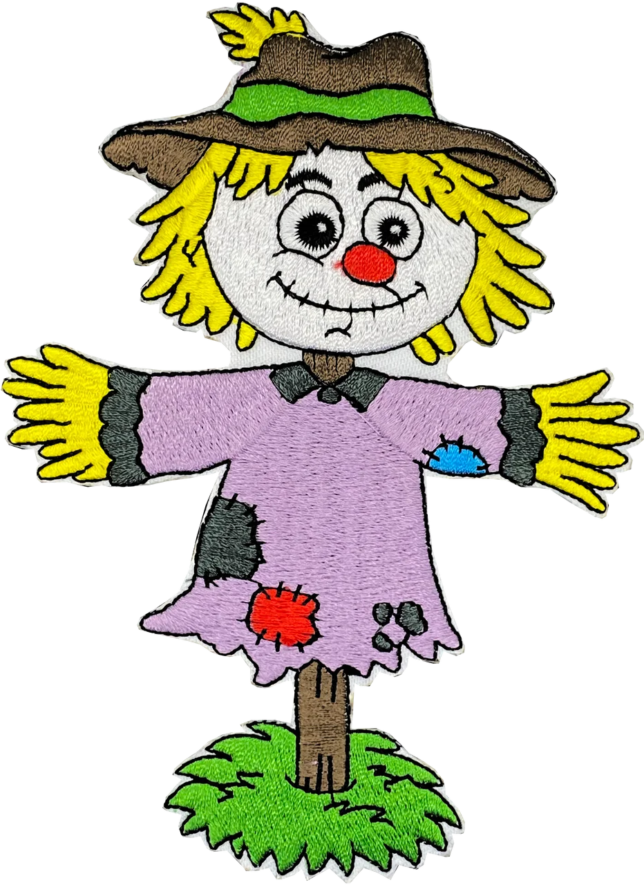 Cheerful Farmyard Guardian Scarecrow Clipart: A Whimsical Garden Companion