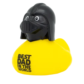 Best Dad in the World Darth Vader Rubber Duck Clipart Design