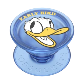 Early Bird Donald Duck Classic Cartoon Character Vintage Clipart Design