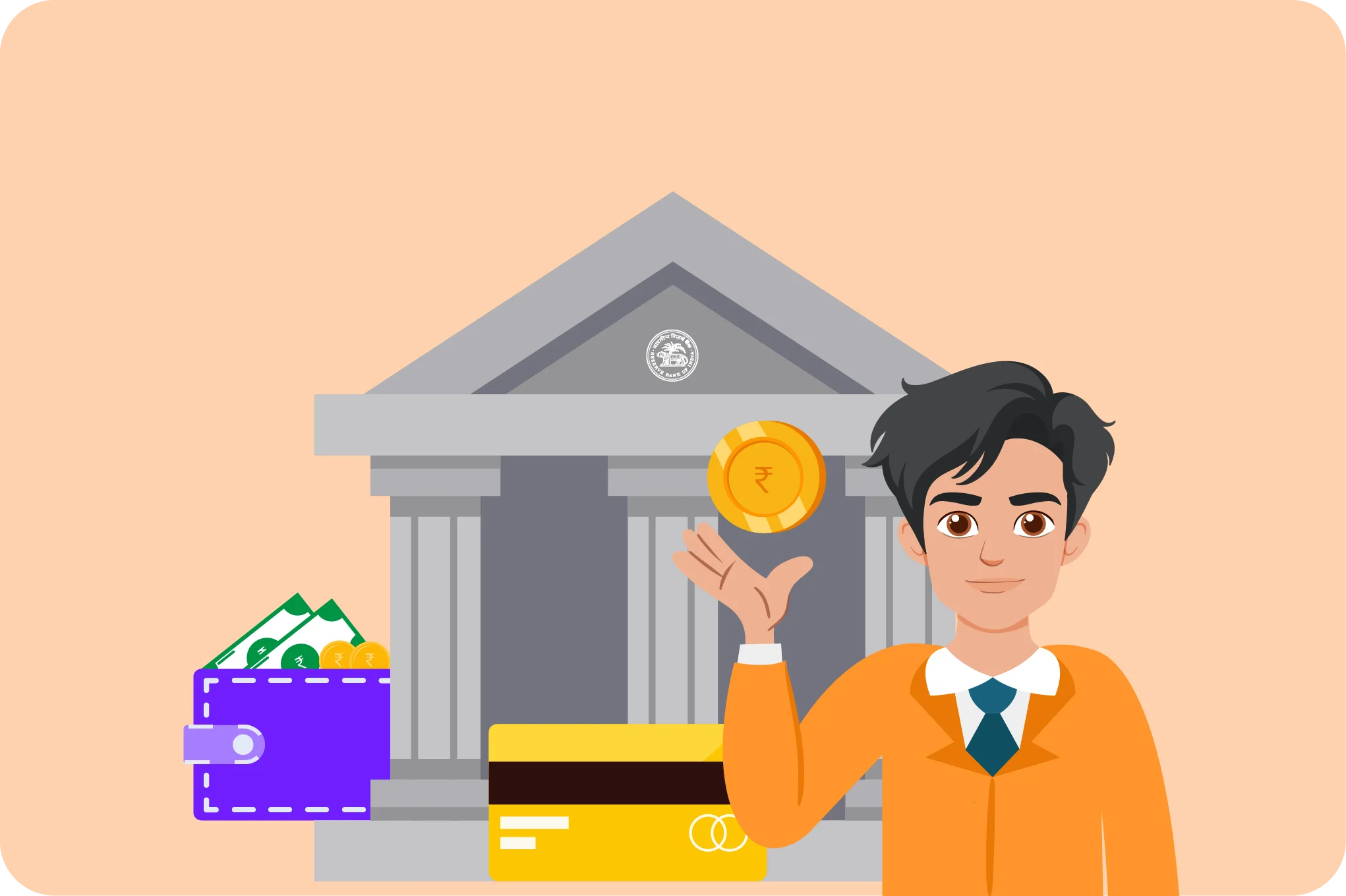 Professional Financial Services Clipart Depicting Modern Banking Concept