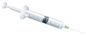 Medical Precision: Clean and Sterile Single-Use Hypodermic Syringe Clipart Illustration