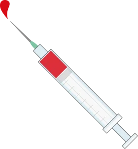 Medical Precision Instrument Syringe Clipart Design for Healthcare Graphics