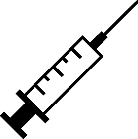 Medical Precision Instrument Syringe Clipart - Minimalist Healthcare Icon Design