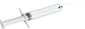 Medical Precision Syringe Clipart: Clean and Professional Healthcare Graphic