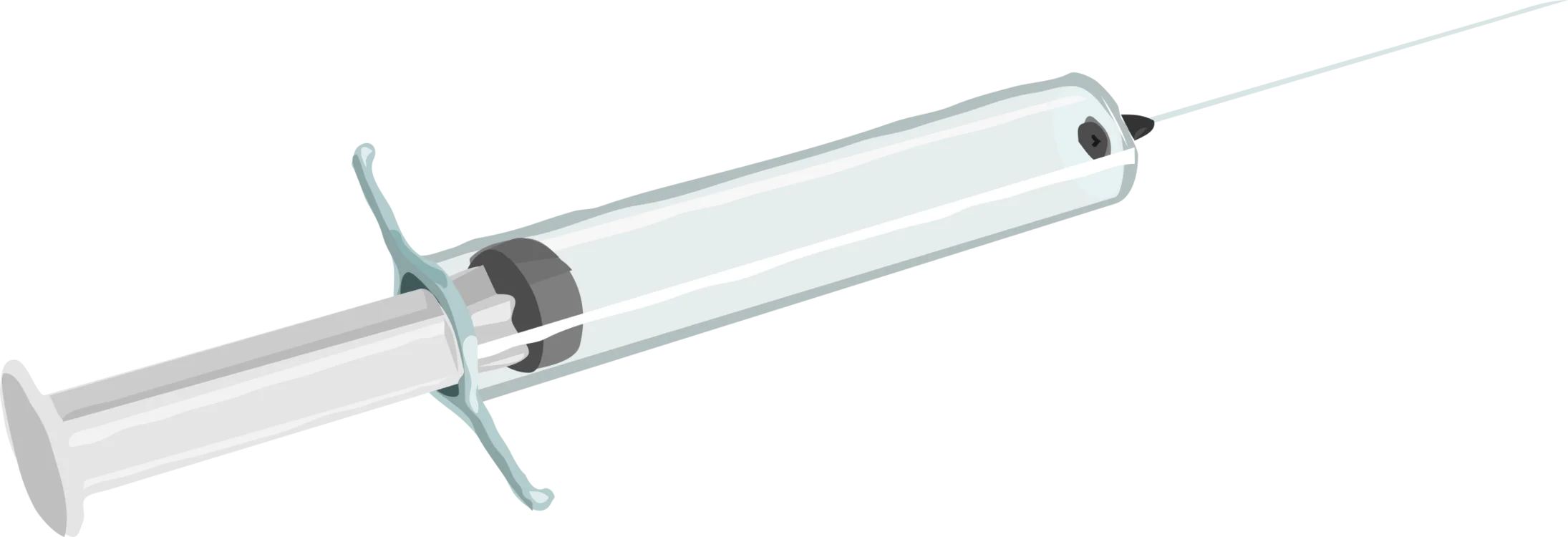 Medical Precision Syringe Clipart: Clean and Professional Healthcare Graphic