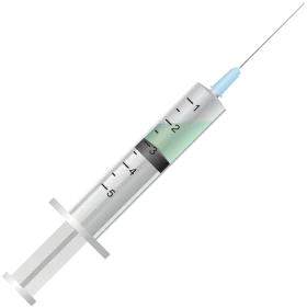 Medical Precision Syringe Clipart: Sterile Injection Tool with Calibrated Measurements