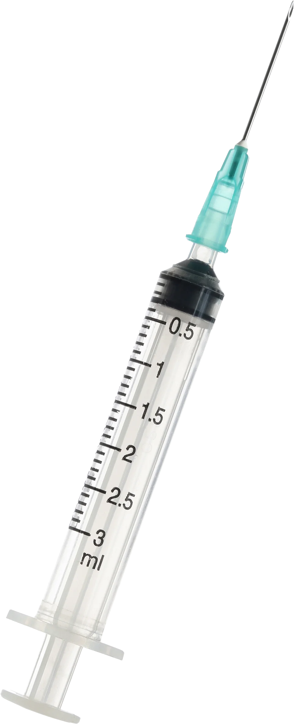 Medical Precision Syringe Clipart: Transparent Glass Injection Tool with Measurement Scale