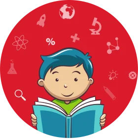 Young Scholar Immersed in Learning: Educational Clipart Showcasing Knowledge Discovery