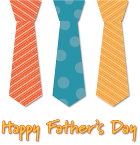 Colorful Neckties Clipart Celebrating Fatherhood with Cheerful Design