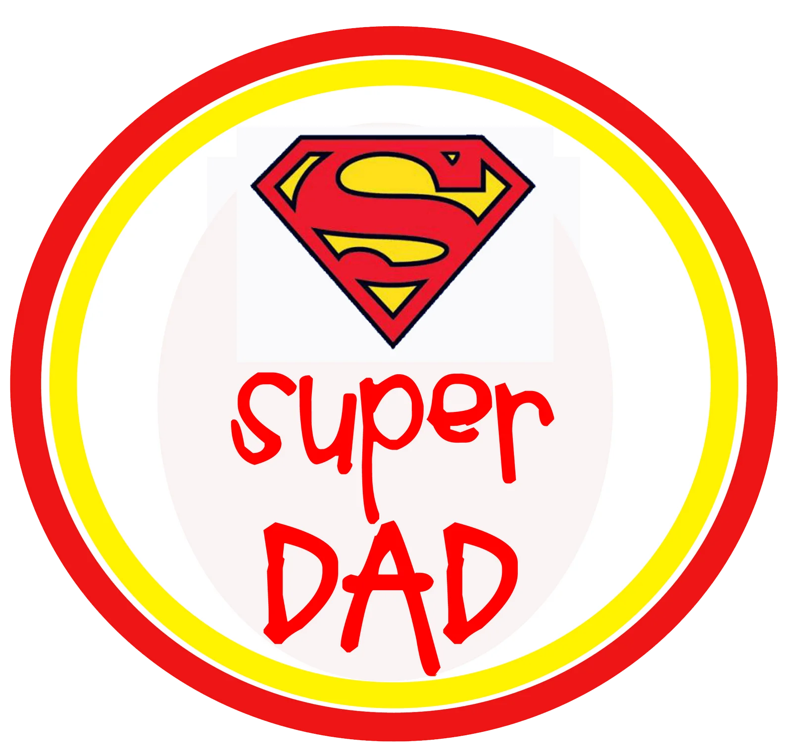 Superman-Inspired Super Dad Fathers Day Celebration Clipart Design