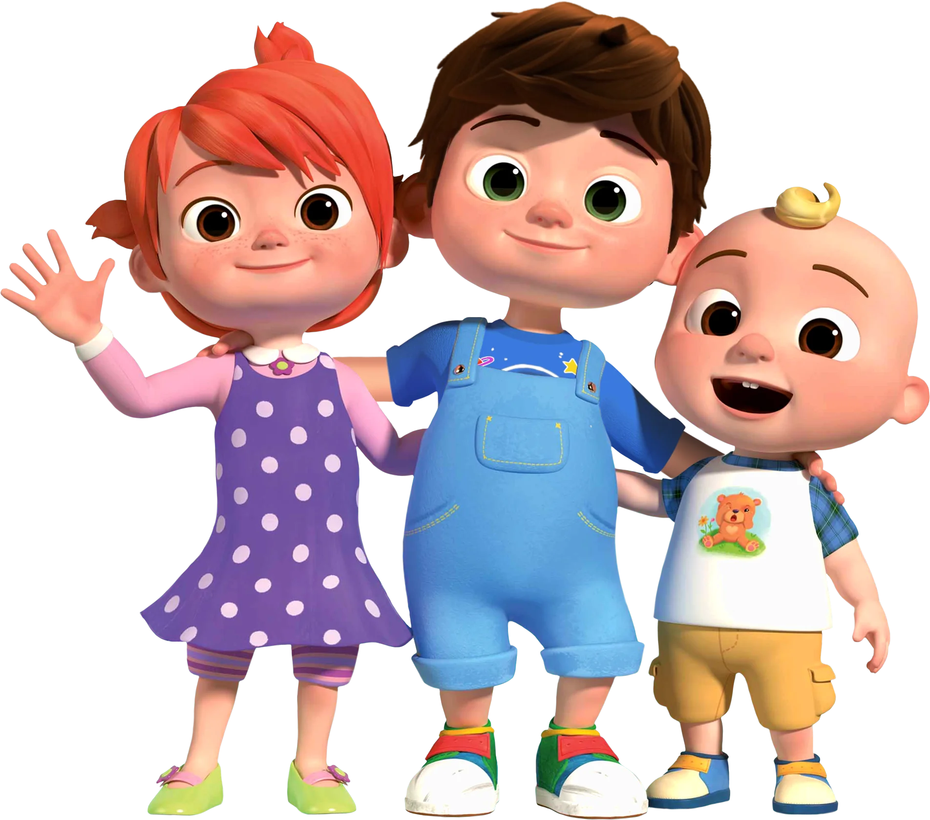 Cheerful Cartoon Kids Clipart: Playful Friends with Colorful Personalities