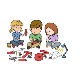 Kids Engineering Adventure: Creative Learning and Playful Mechanical Exploration Clipart