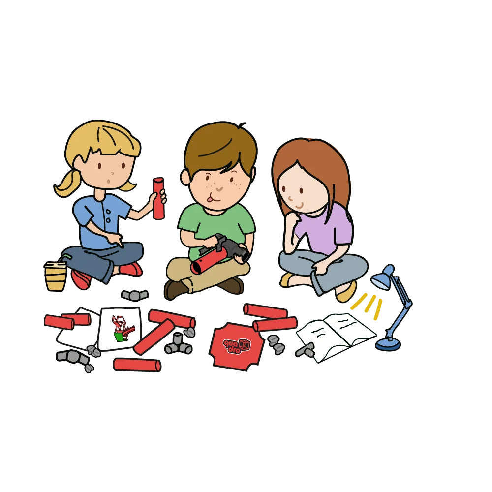 Kids Engineering Adventure: Creative Learning and Playful Mechanical Exploration Clipart