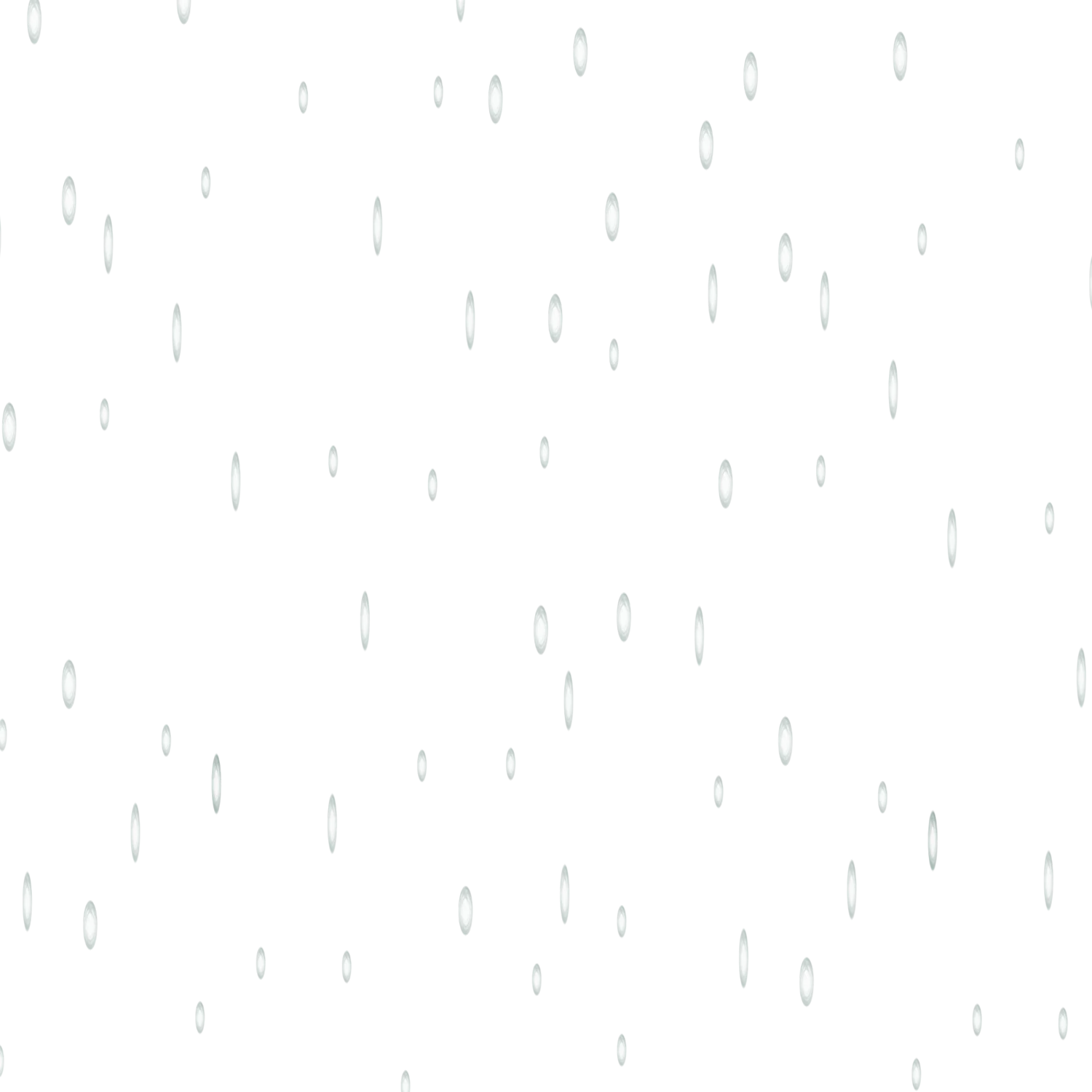 Soft Gray Raindrops Falling: Minimalist Weather Clipart Design