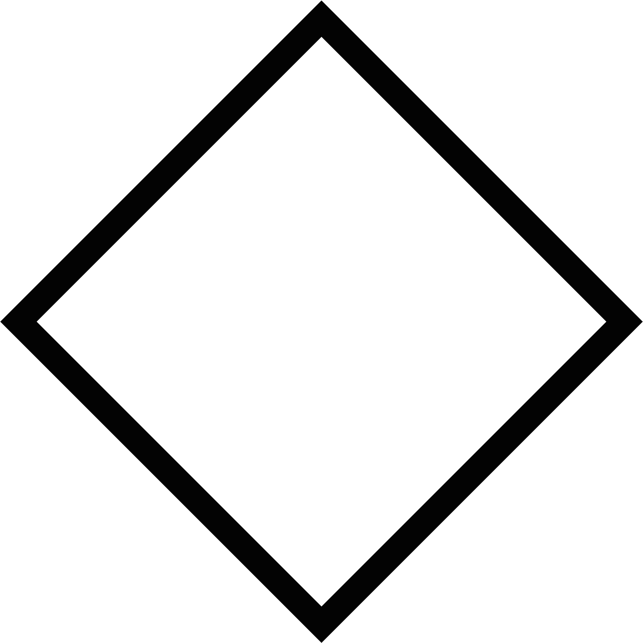 Minimalist Black and White Diamond Geometric Clipart Shape Design