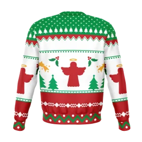 Festive Holiday Ugly Christmas Sweater Clipart with Traditional Winter Design