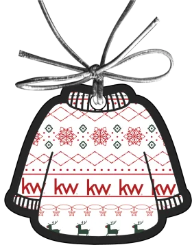 Festive Nordic-Inspired Ugly Christmas Sweater Clipart with Reindeer Motif