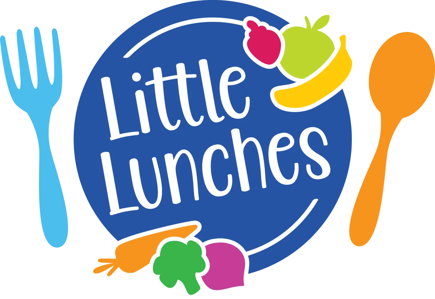 Little Lunches Playful Meal Preparation Clipart Design with Colorful Utensils