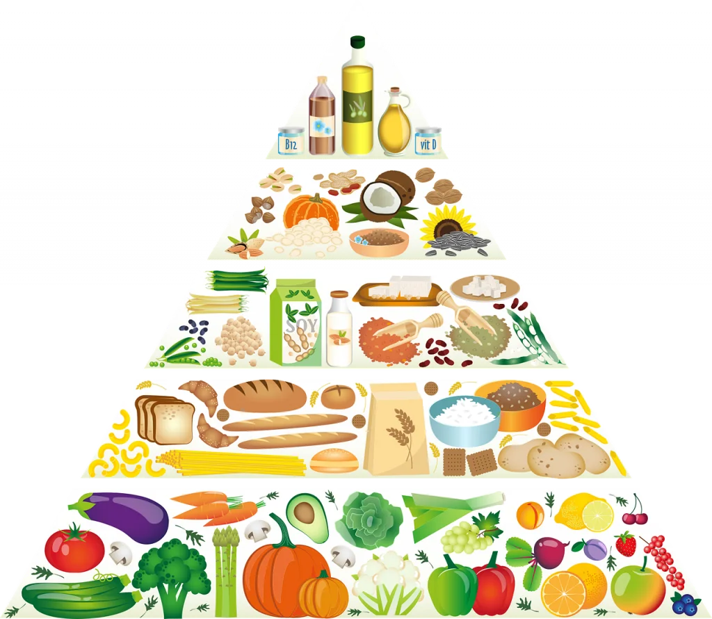 Comprehensive Nutritional Food Pyramid Clipart: A Visual Guide to Balanced Eating