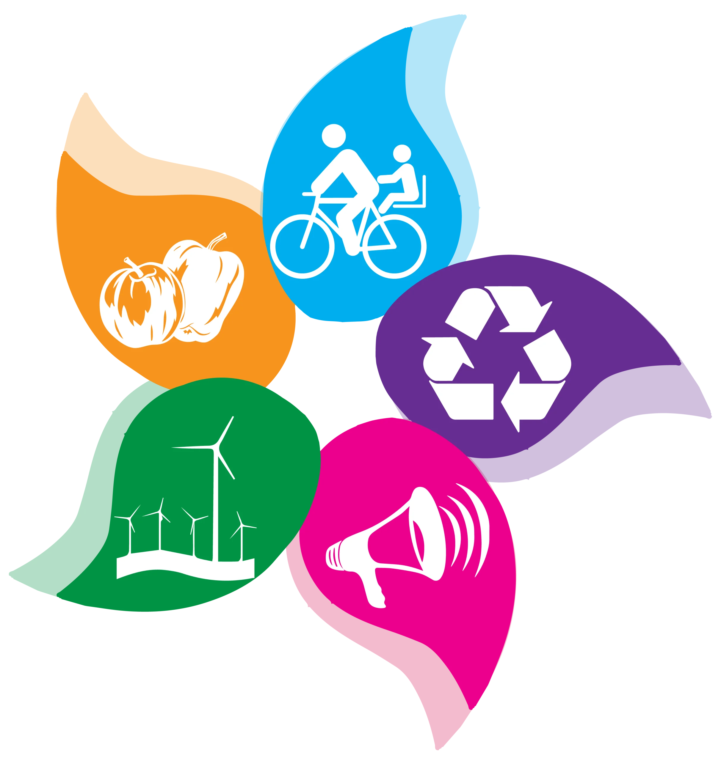 Eco-Friendly Sustainable Living Concepts Multicolor Clipart Design