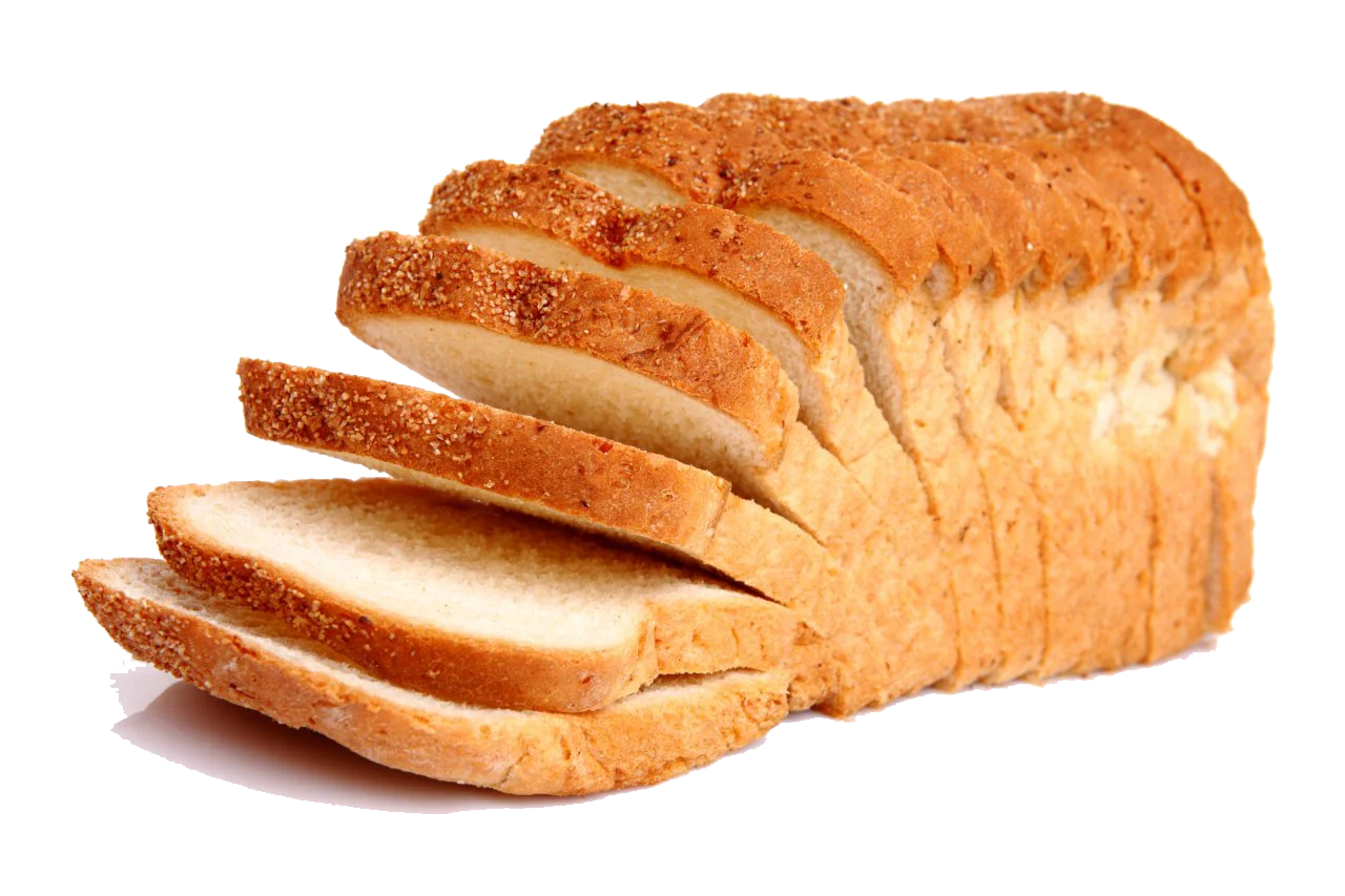Freshly Sliced Golden Brown Bread Clipart with Soft Texture and Clean Cuts