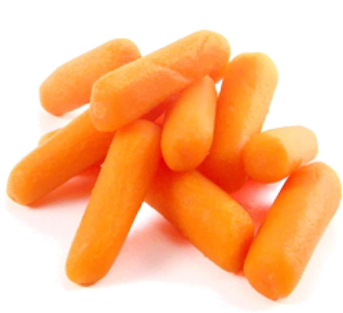 Fresh Crisp Baby Carrots Clipart: Wholesome Orange Veggie Illustration