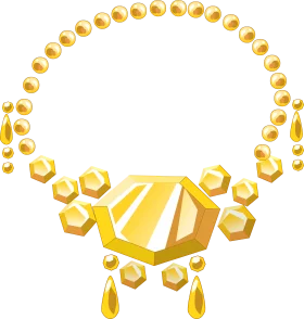 Golden Geometric Elegance: Luxurious Radiant Jewelry Clipart Design