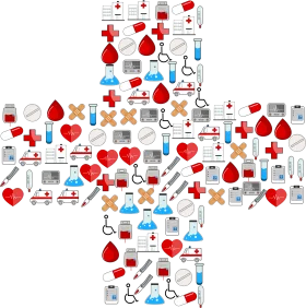 Medical Healthcare Services and Symbols Comprehensive Clipart Collection