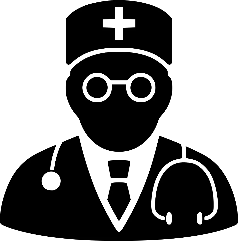 Professional Medical Healthcare Provider Silhouette Clipart Illustration Design