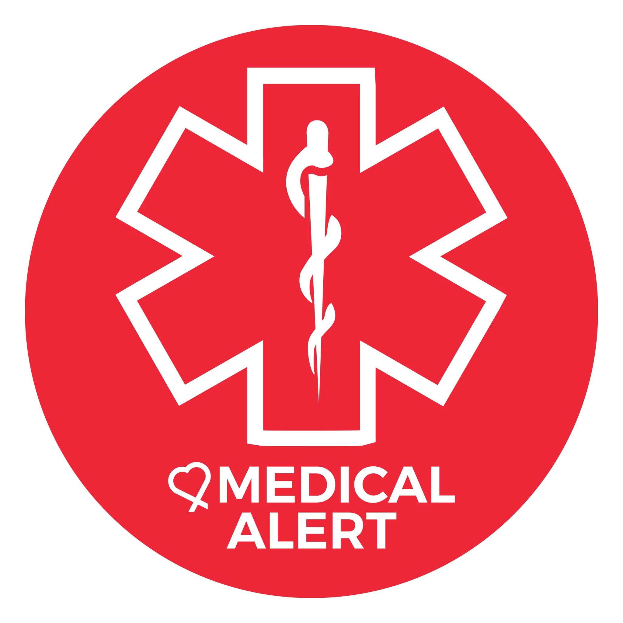 Star of Life Medical Alert Symbol - Professional Emergency Clipart Design