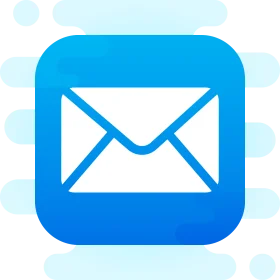 Blue Mail Envelope Icon Clipart - Simple and Clean Digital Communication Symbol