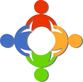 Collaborative Community Connection Teamwork Diversity Clipart Illustration