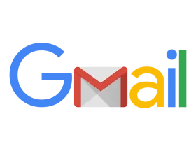 Gmail Official Logo Clipart Design with Colorful Typography and Envelope Icon