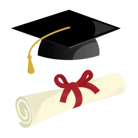 Graduation Celebration Clipart Symbolizing Academic Achievement and Success
