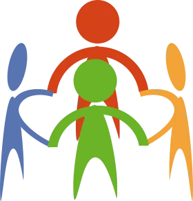 Inclusive Community Connection Teamwork Solidarity Clipart Design