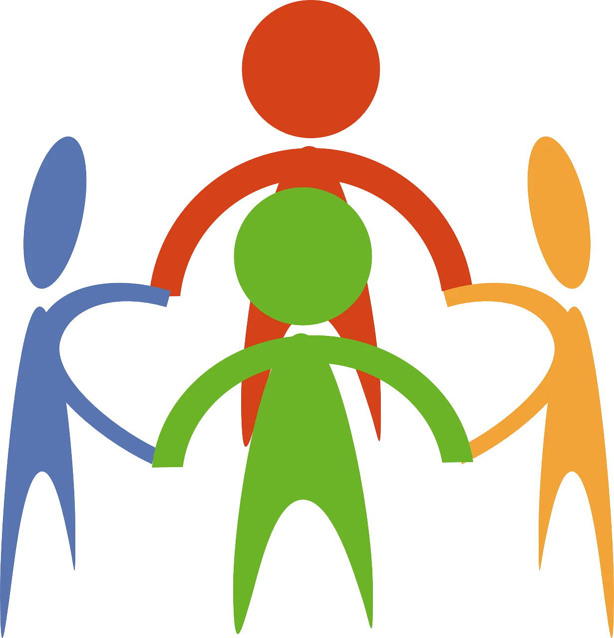 Inclusive Community Connection Teamwork Solidarity Clipart Design