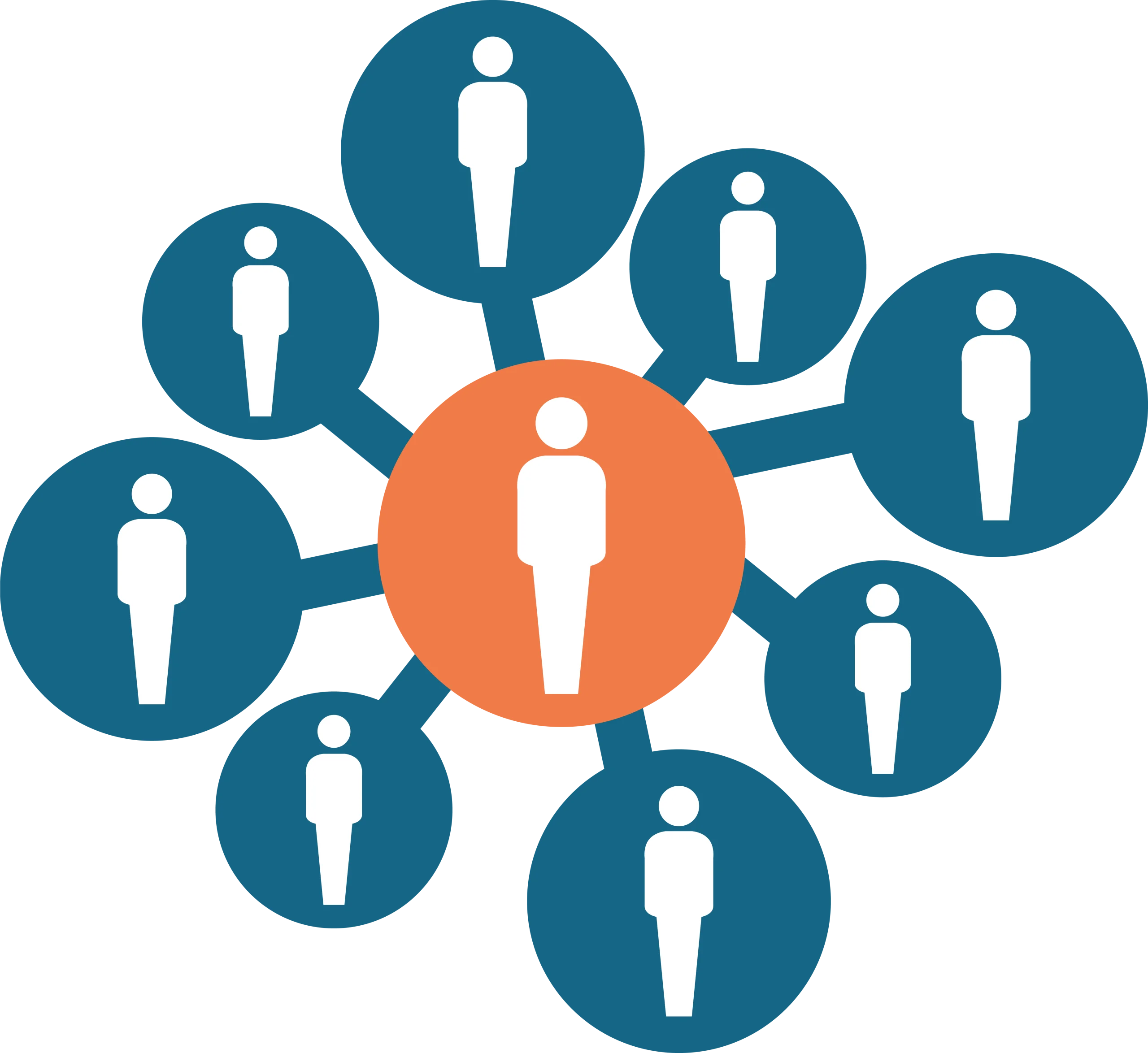 Interconnected Social Network Community Connections Clipart Illustration