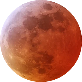 Radiant Blood Moon Lunar Eclipse Astronomical Clipart Phenomenon