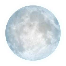 Serene and Luminous Full Moon Clipart Illustration with Soft Celestial Texture