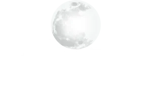 Serene Lunar Landscape Minimalist Moon Clipart Illustration in Soft Grayscale